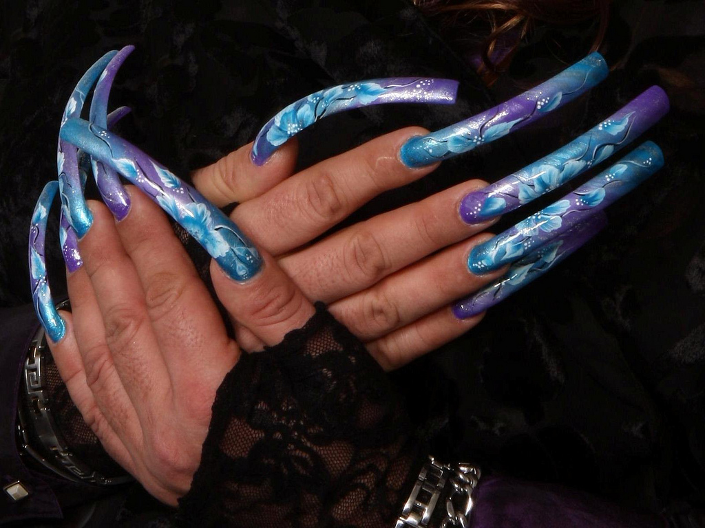 Very Long Nail Designs