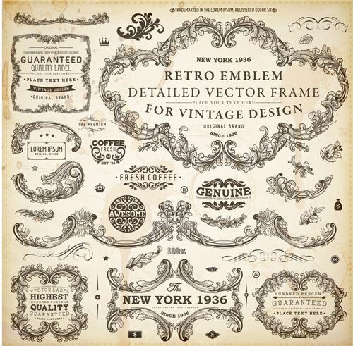 Vintage-Frame-Design-Element Vintage-Frame-Design-Element