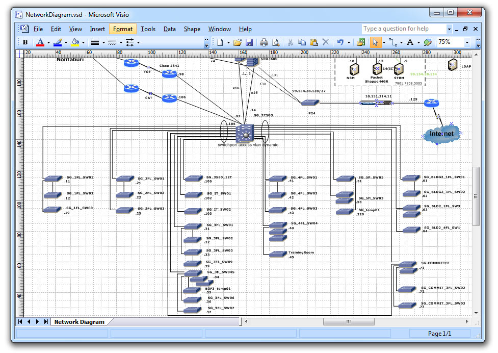 Visio Network Diagram Examples