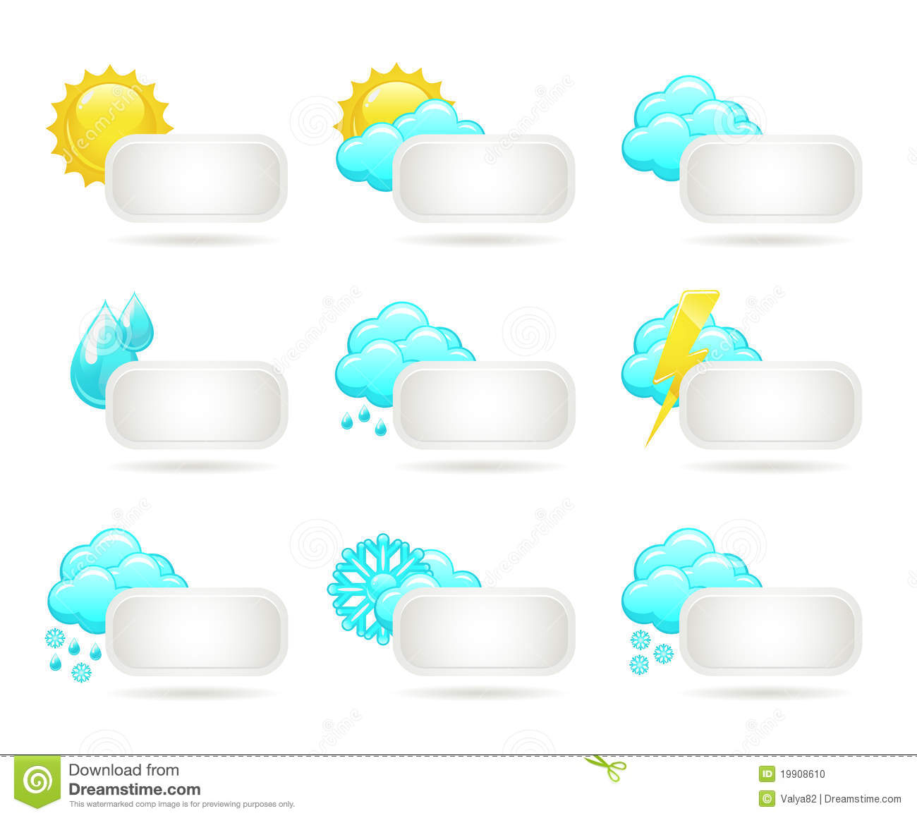 Weather Icon Set Vector