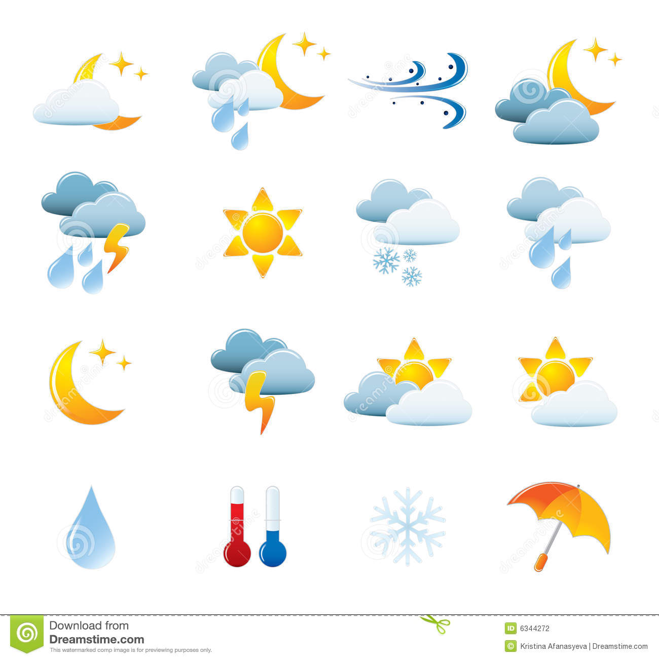 Weather Icons Clip Art