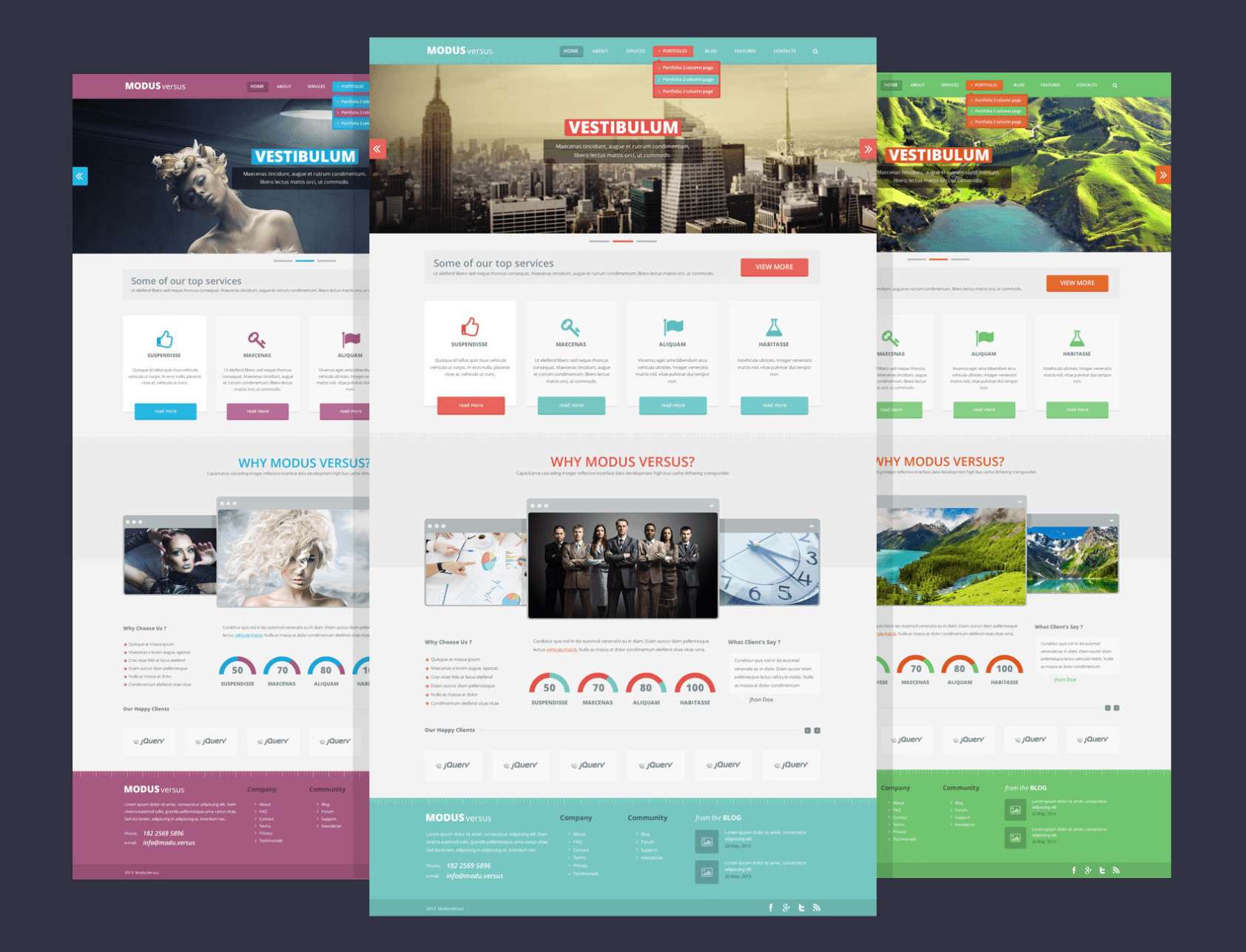 Web Design Templates PSD Free Download