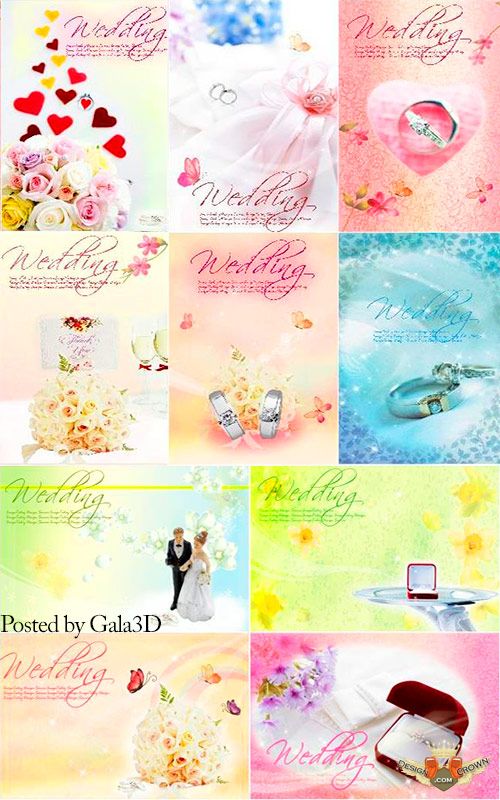 Wedding Invitation PSD Templates