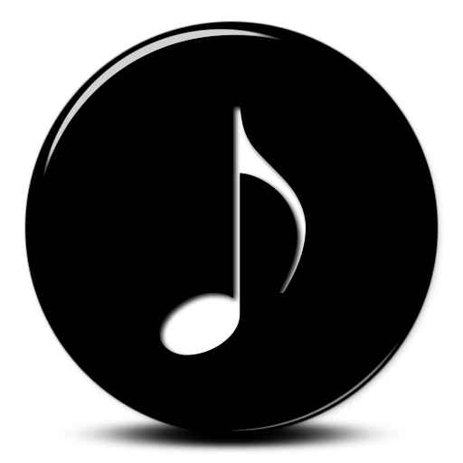 White Music Note Transparent Icon Background