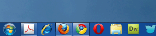 Windows 7 Taskbar Icons