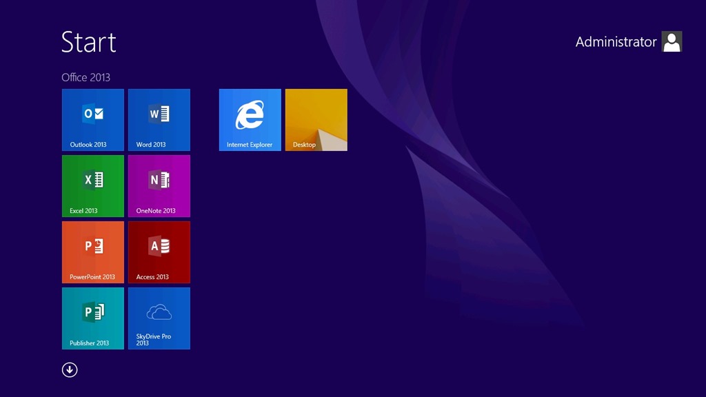 Windows 8.1 Start Screen