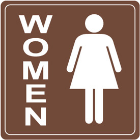 Women Only Restroom Signs