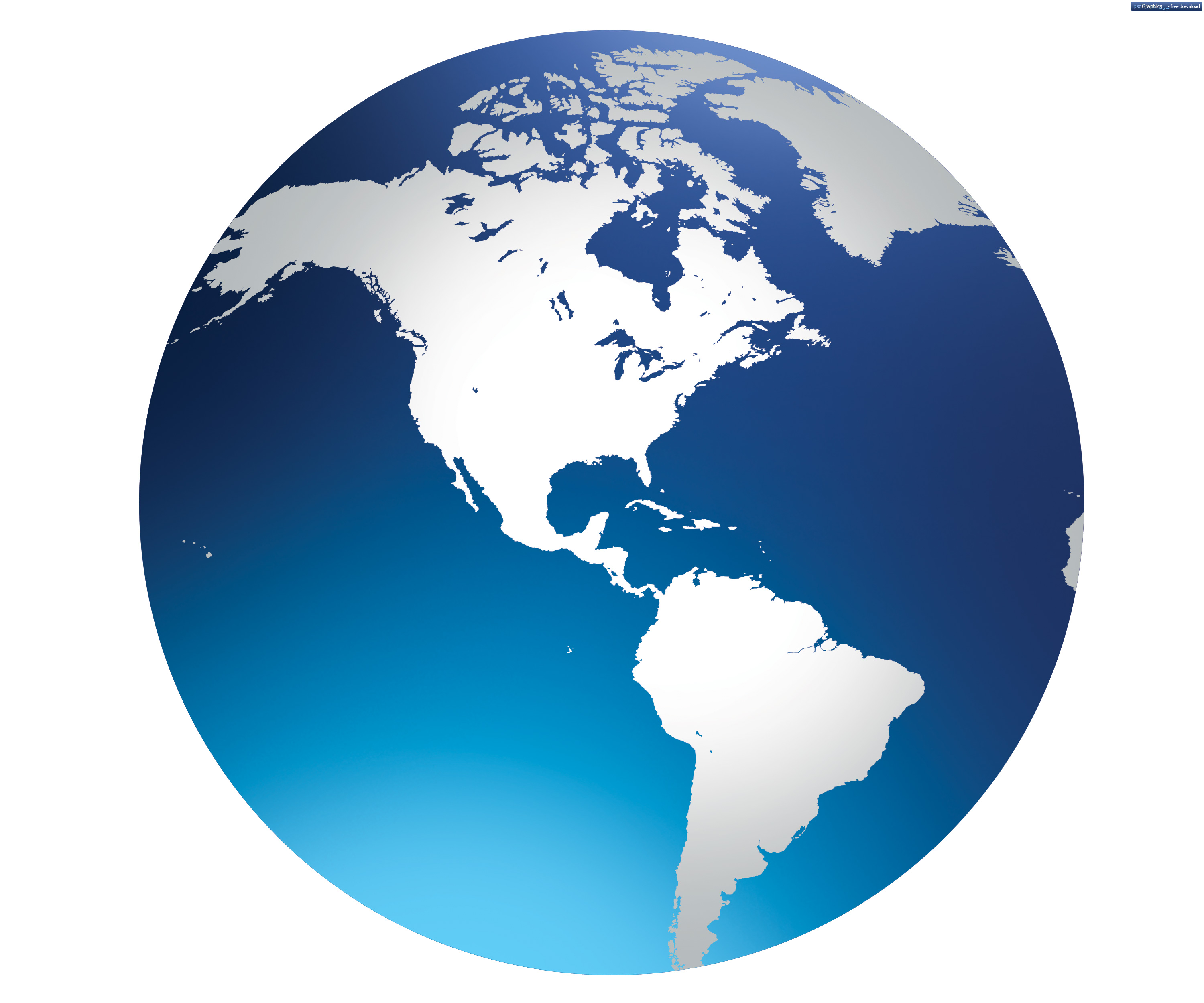 World Globe North America World Globe North America
