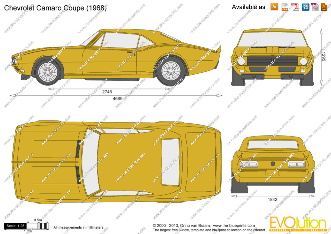 1967 Chevrolet Camaro Drawing