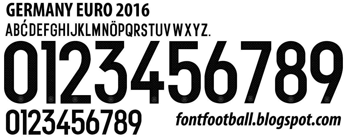 2016 Adidas Euro Font