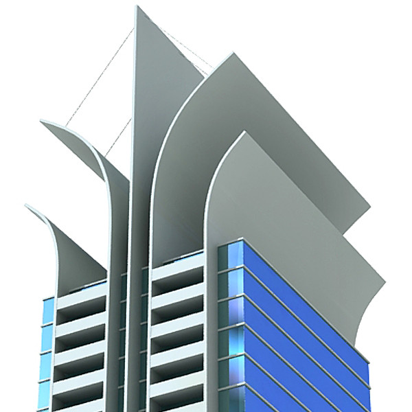 3D Office Building Icon