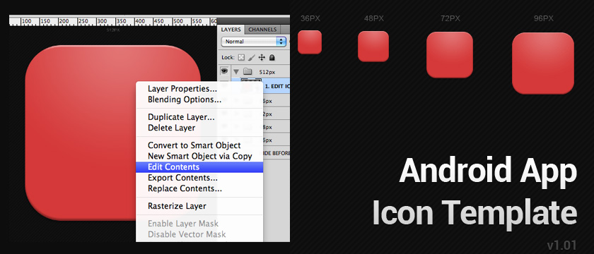 Android App Icon Template Android App Icon Template