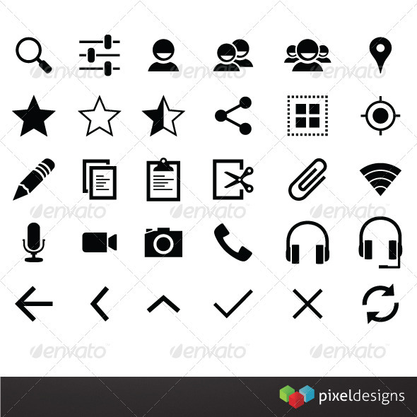 Android Phone Icon Symbols