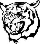 Angry Tiger Face Clip Art