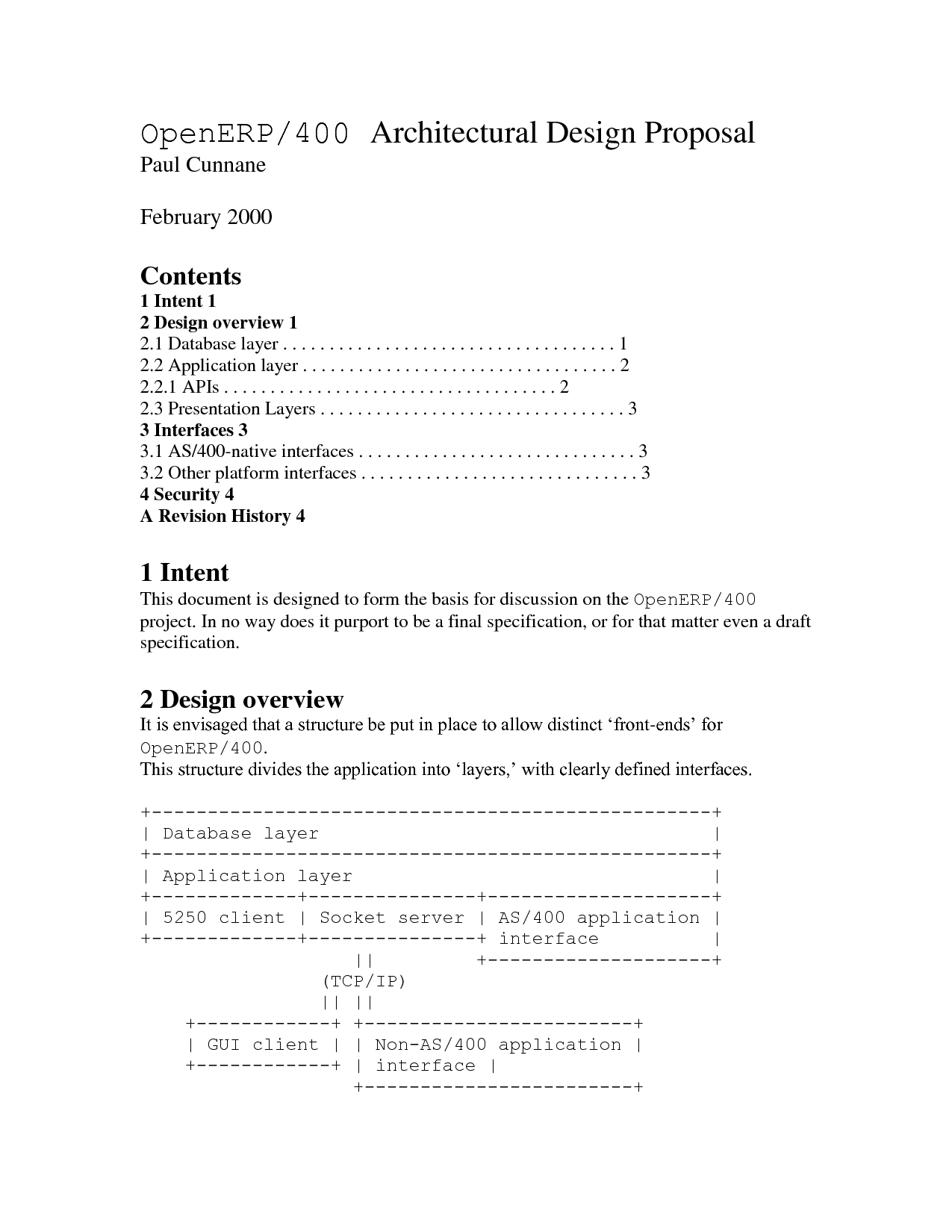 Sample Database Design Proposal