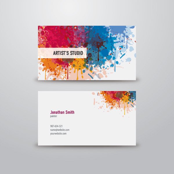 Artist Business Cards Templates