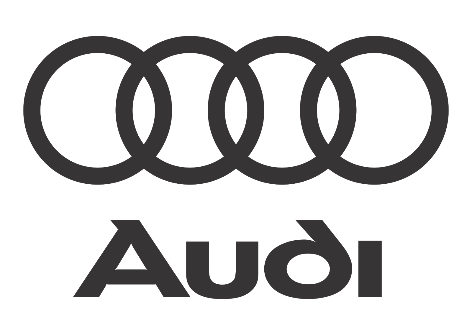 Audi Logo Vector Black and White