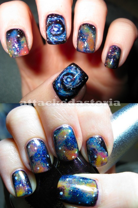 13 Galaxy Nail Designs Tumblr Images