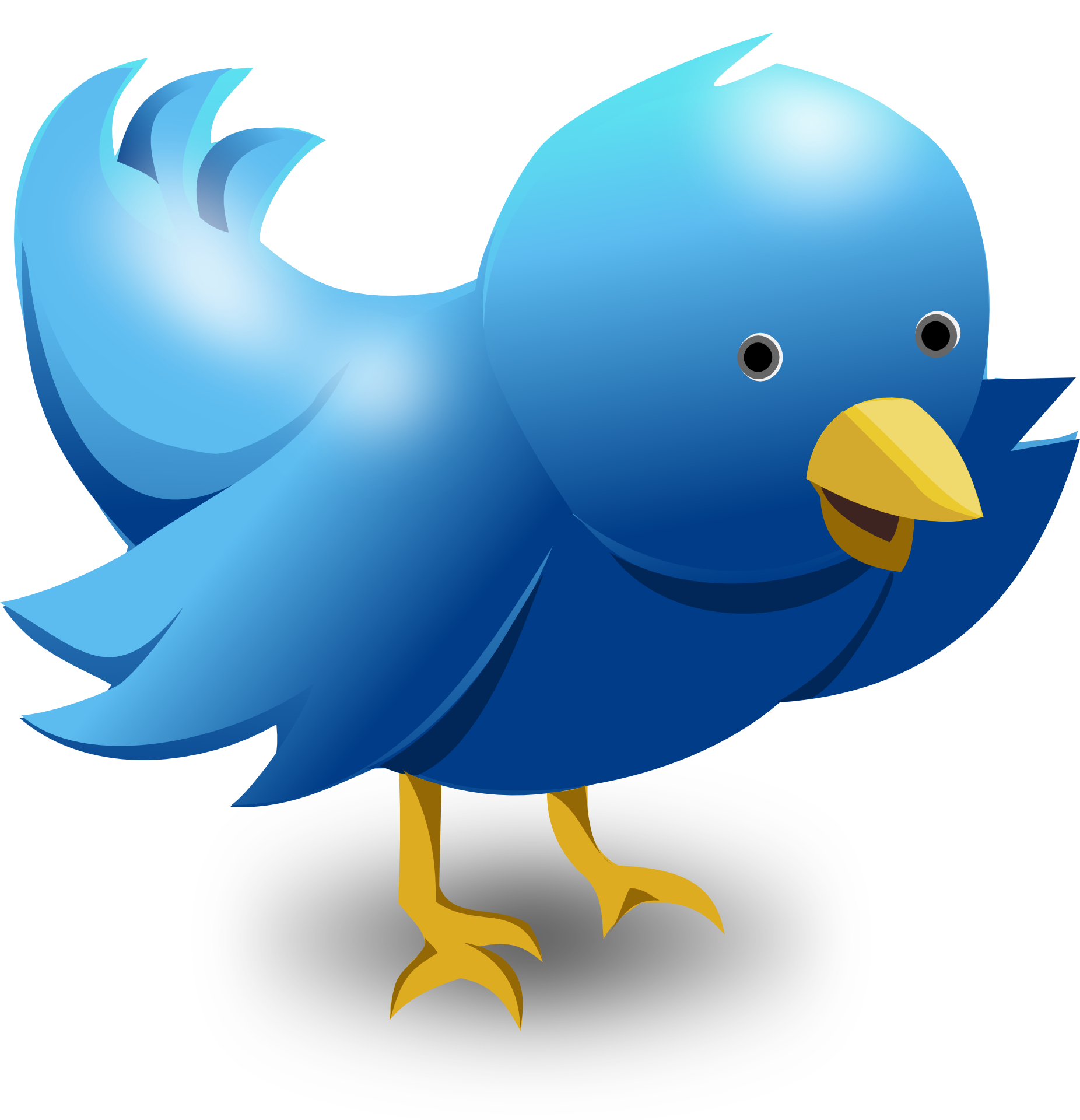 Background Twitter Blue Bird Cartoon