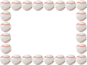 Baseball Page Border Clip Art