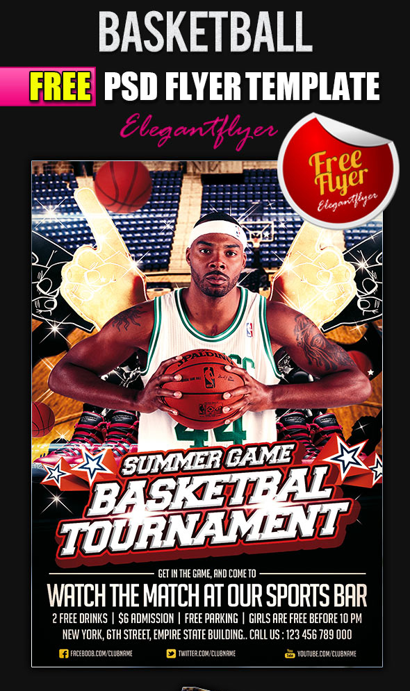 Basketball PSD Flyer Templates
