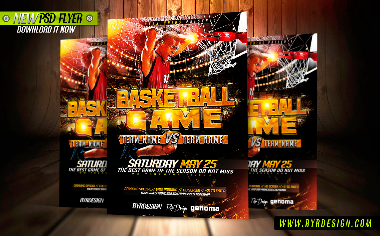 Basketball Tournament Flyer Templates Free
