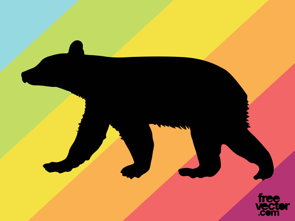 Bear Cub Silhouette