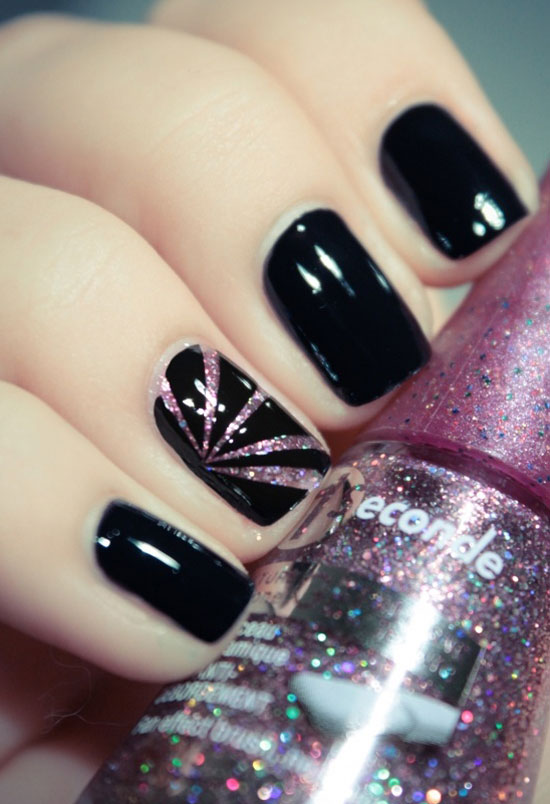 Black Acrylic Nail Designs Ideas