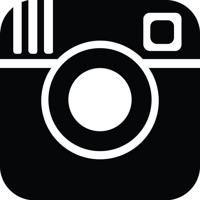 Black and White Instagram Logo Icon