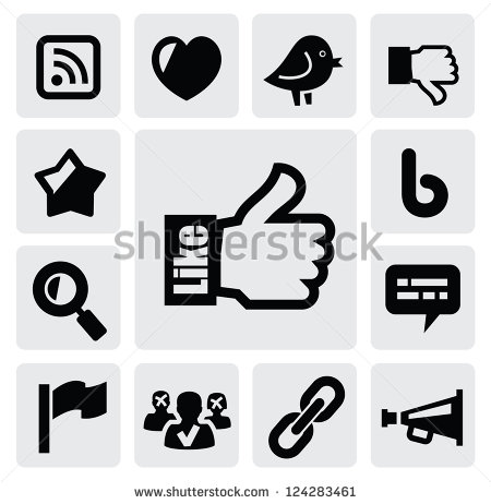 Black Facebook Like Symbol