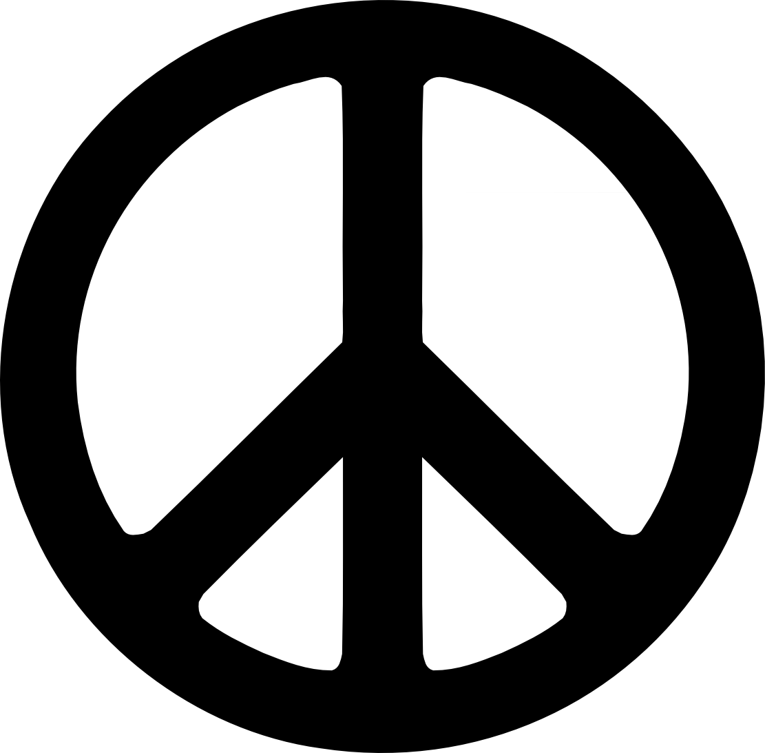 Black Peace Symbol