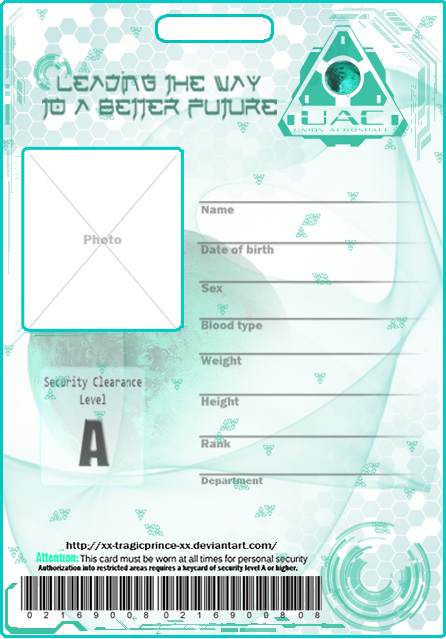 Blank ID Badge Template