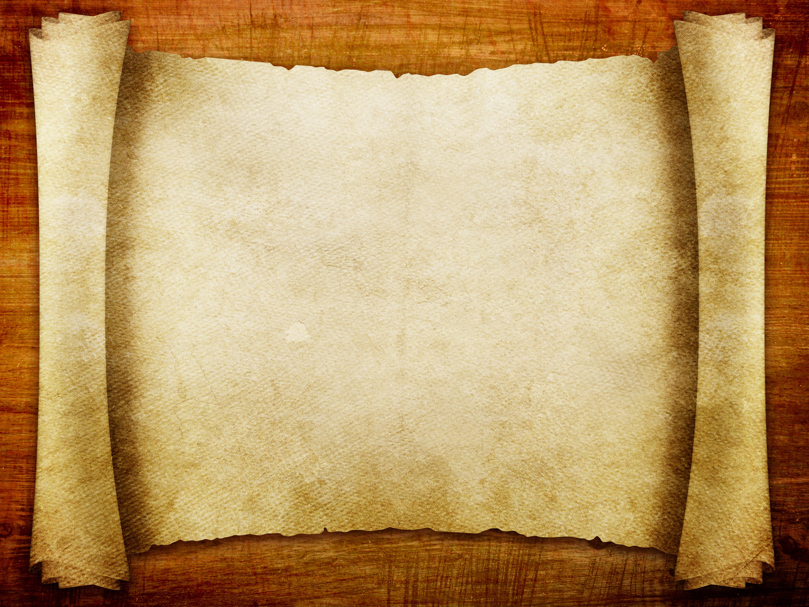 Blank Scroll Paper Template for PowerPoint