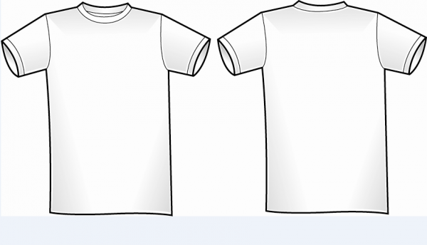 Blank T-Shirt Design Template