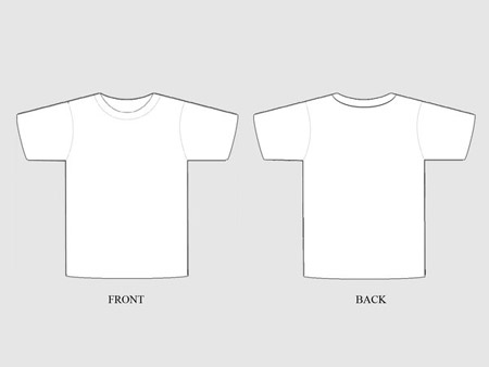 Blank T-Shirt Design Template