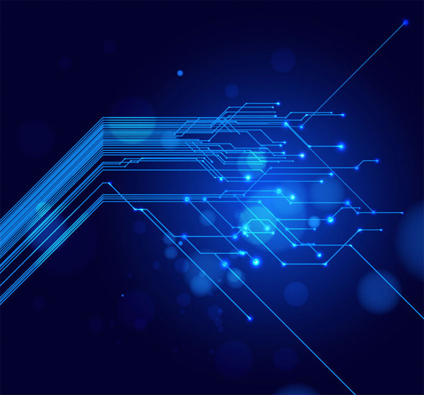 Blue Technology Background Vector Blue Technology Background Vector