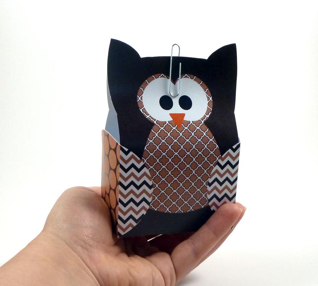 Brown Paper Bag Owl Craft Template
