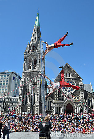Busker Festival Christchurch New Zealand World