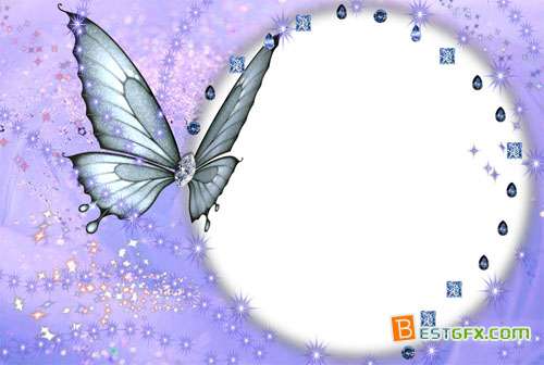 13 Butterfly PSD Frames Pictures Images