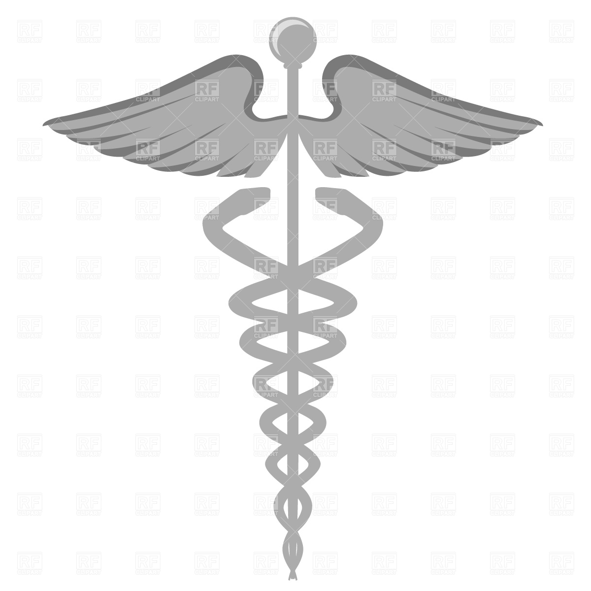 Caduceus Medical Symbol Vector