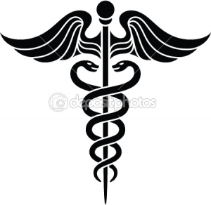 Caduceus Medical Symbol Vector