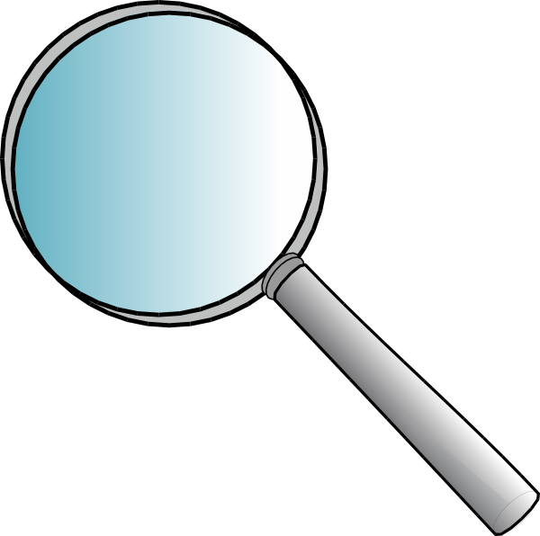 Cartoon Magnifying Glass Clip Art