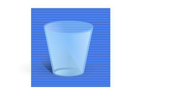 Cartoon Water Glass Icon