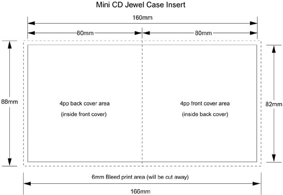 CD Cover Size Template