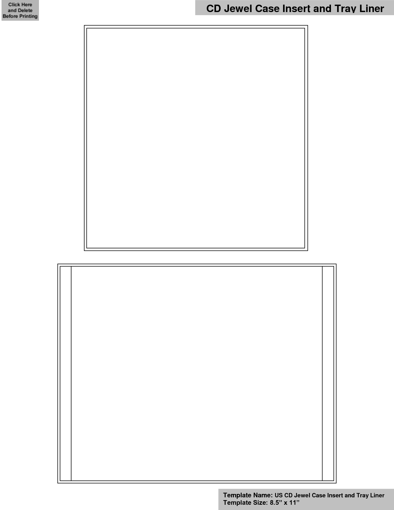 13 Free CD Cover Insert Template Images CD Jewel Case Insert Template 