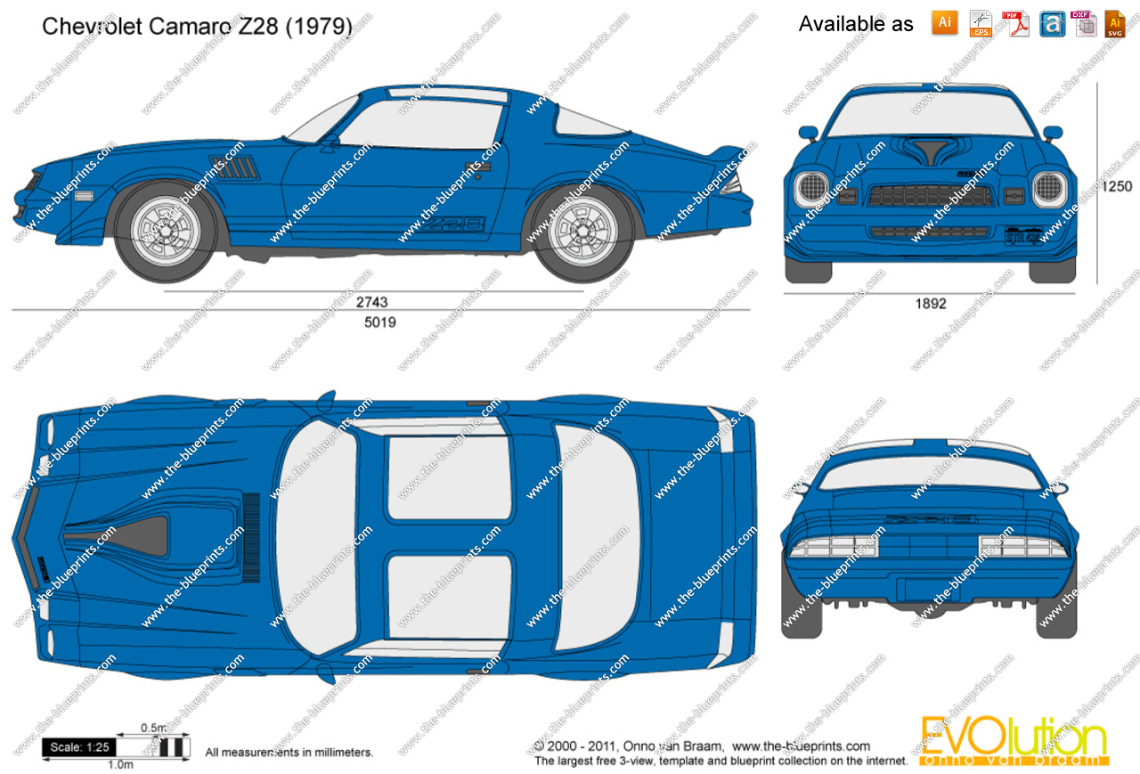 Chevrolet Camaro Z28 Drawing