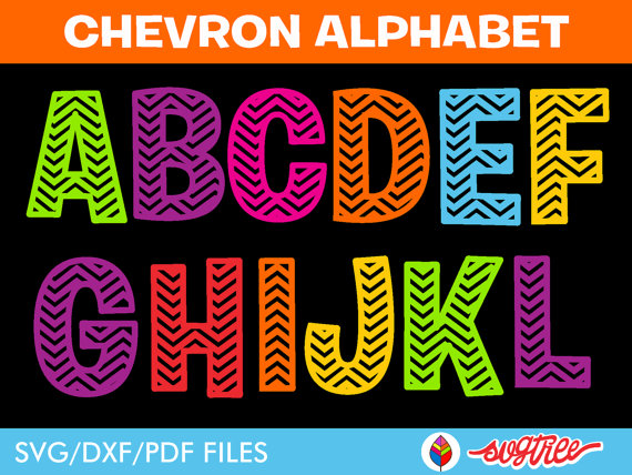 14 Art Vector Chevron Letters Images