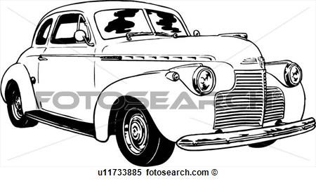 Chevy Classics Car Clip Art