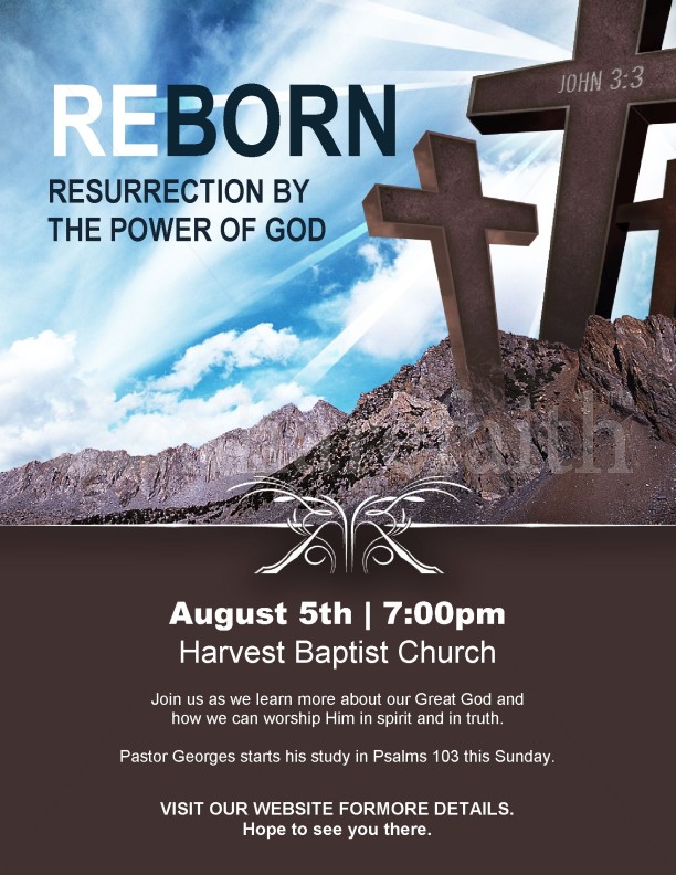Church Homecoming Flyer Templates Free