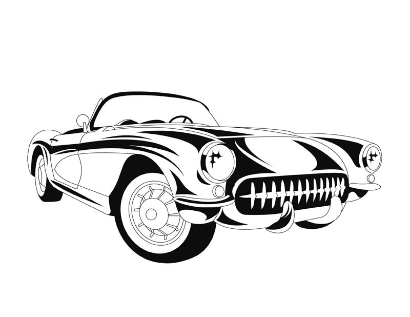 Classic Car Stickers Decals